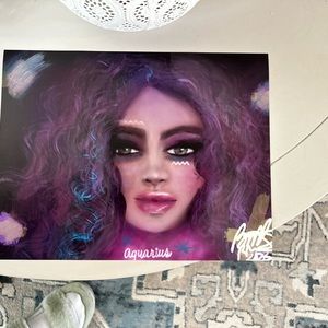 Aquarius zodiac original print